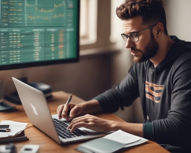 A person wearing black gloves is holding a colorful lottery scratch-off ticket. The ticket includes information about a $1,000,000 guaranteed minimum payout and features multiple games with various prize amounts.