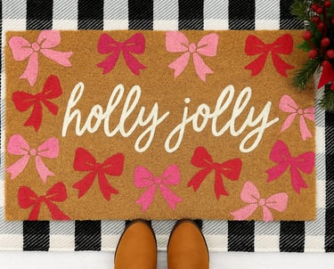 Christmas doormat painting