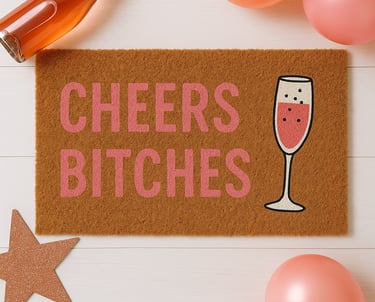 doormat painting hen party