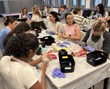 team wellbeing craft workshop for International Womens Day