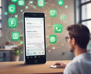 A smartphone displaying the 'Copilot' application screen, featuring a colorful logo and tagline 'Everyday AI companion'. The background consists of blurred images of digital applications such as Google Flights, Hotels, and Maps, suggesting various functionalities.