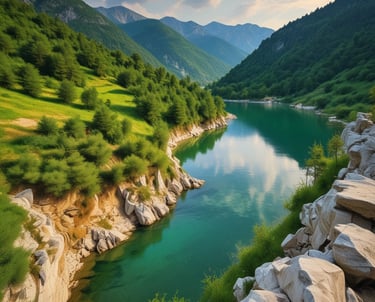 A scenic view of the Balkan mountains showcasing natural beauty.