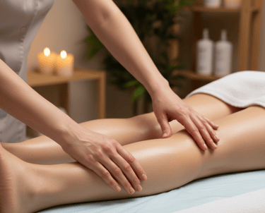 drenaje linfático en piernas