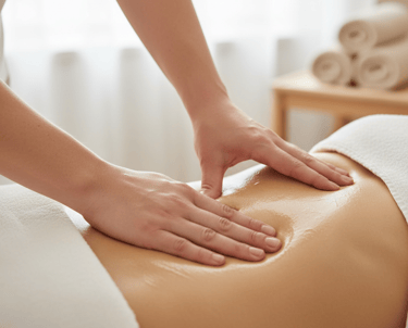 masaje reductor en abdomen