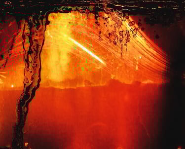 Sun's journey in half a year in red
