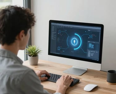 a man riding a skateboard down the side of a ramp