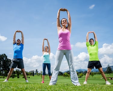 Personas realizando actividad física 