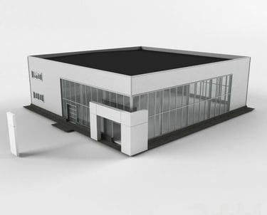 Diseño 3D nave industrial