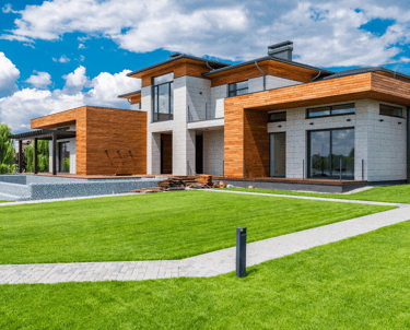 Diseño de casa en 3D moderna