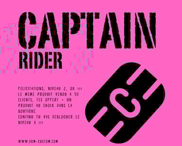 BADGE CAPTAIN RIDER DKM CUSTOM