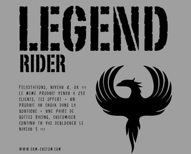 BADGE LEGEND RIDER DKM CUSTOM