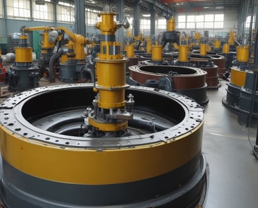 Several cans of extra virgin olive oil are displayed alongside various food items, including jars, canned goods, and green leafy plants. The olive oil cans are prominently placed in the center and are labeled 'Lindsay Naturals' and 'La Tourangelle' with colorful and vibrant labels.