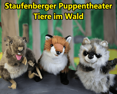 Tiere im Wald Plakat