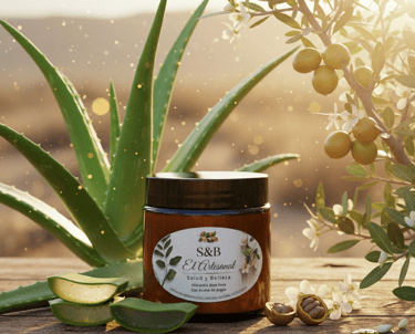 Crema ALQUIMIA S&B El Artesanal: Regeneración celular con aloe vera puro y aceite de argán.