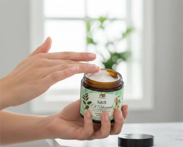 Crema ALQUIMIA S&B El Artesanal: Regeneración celular con aloe vera puro y aceite de argán.