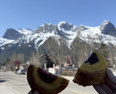 pastry and mountains