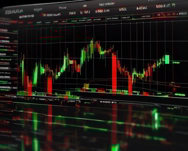 Typical stock chart used in trading for income and maximizing swing trade income.