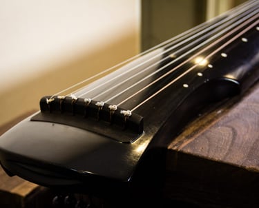 Chinese string instrument close-up at Toronto Chinese Music School