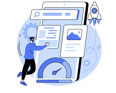 dessin optimisation de site web
