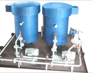 duplex pumping and filtering unit