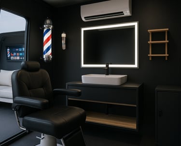 Barber truck intérieur