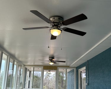 Ceiling fan installation – bedroom wiring upgrade