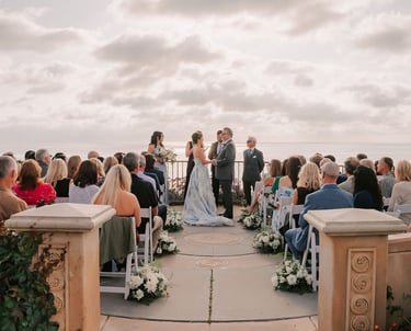 wedding at moonlight beach overlook, encinitas