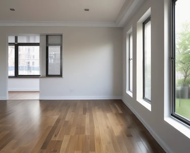 Eco-friendly cleaning products arranged on a table.