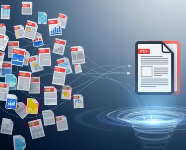 Combine multiple PDF documents into one, Merge PDF File