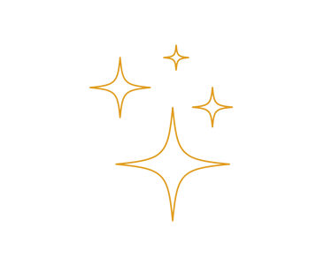 a black and gold starfish logo on a black background