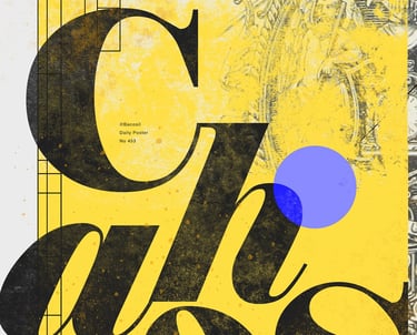 Typographic poster graphic design