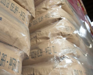 supply ingredients bags pallets