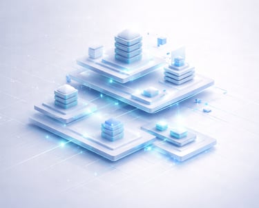 city platform flows futuristic technology