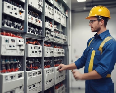 A skilled worker applying fresh plaster to a modern living room wall during renovation.