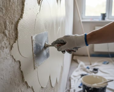 Pintura en menorca estuco pared