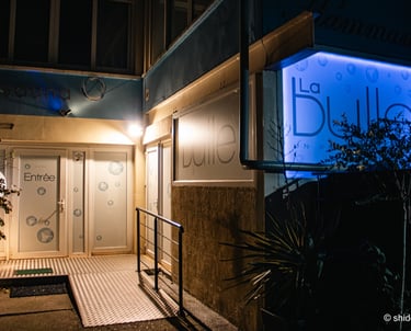 La Bulle Sauna Accès extérieur