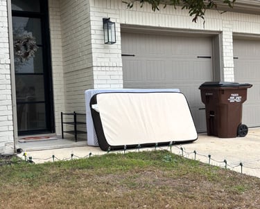 Old mattress and boxspring in 78254