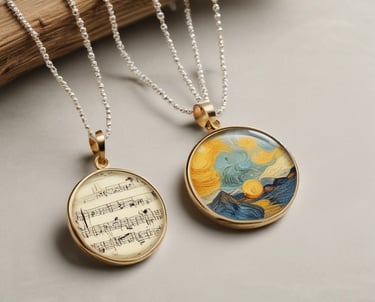 A collection of colorful art-inspired gifts displayed elegantly.