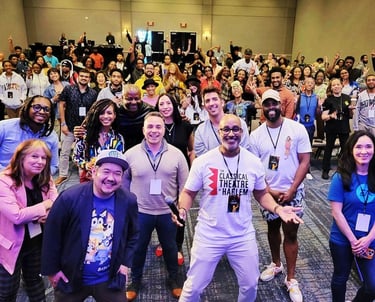 A large shot of attendees of one of the Afroanimation Summit events in Burbank, CA.