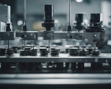 red and blue lights from tower steel wool photography