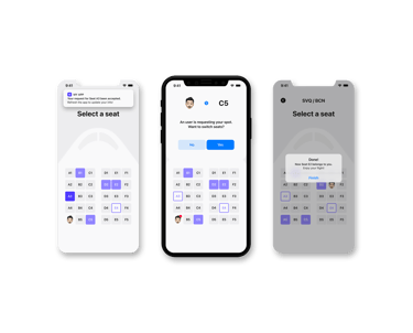 pantallas notificaciones seats app ux ui