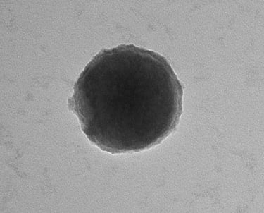 Electron micrograph of liposome vitamin C