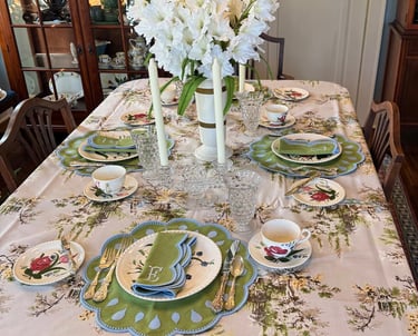 Blue Ridge China, Mrs Alice Tablecloth