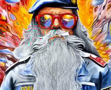 Original Polizist Pop Art Stil
