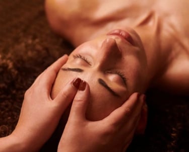 head massage relaxing home care