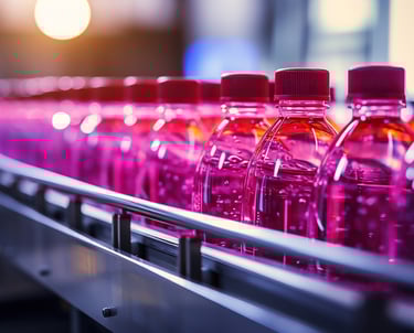 Línea de Fabricación botellas plastico rosa