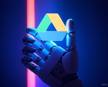 a robot hand holding a triangle shaped triangle