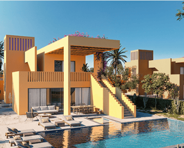 North Bay Elgouna real estate with pool villas in El Gouna for sale