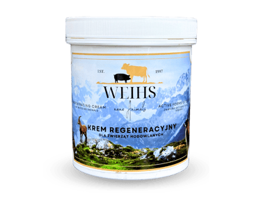 Regenerujący krem do racic Weihs Animals, przeznaczony dla zwierząt hodowlanych, regenerujący