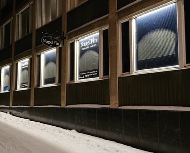 Windows of the NagelFin no9 Salon